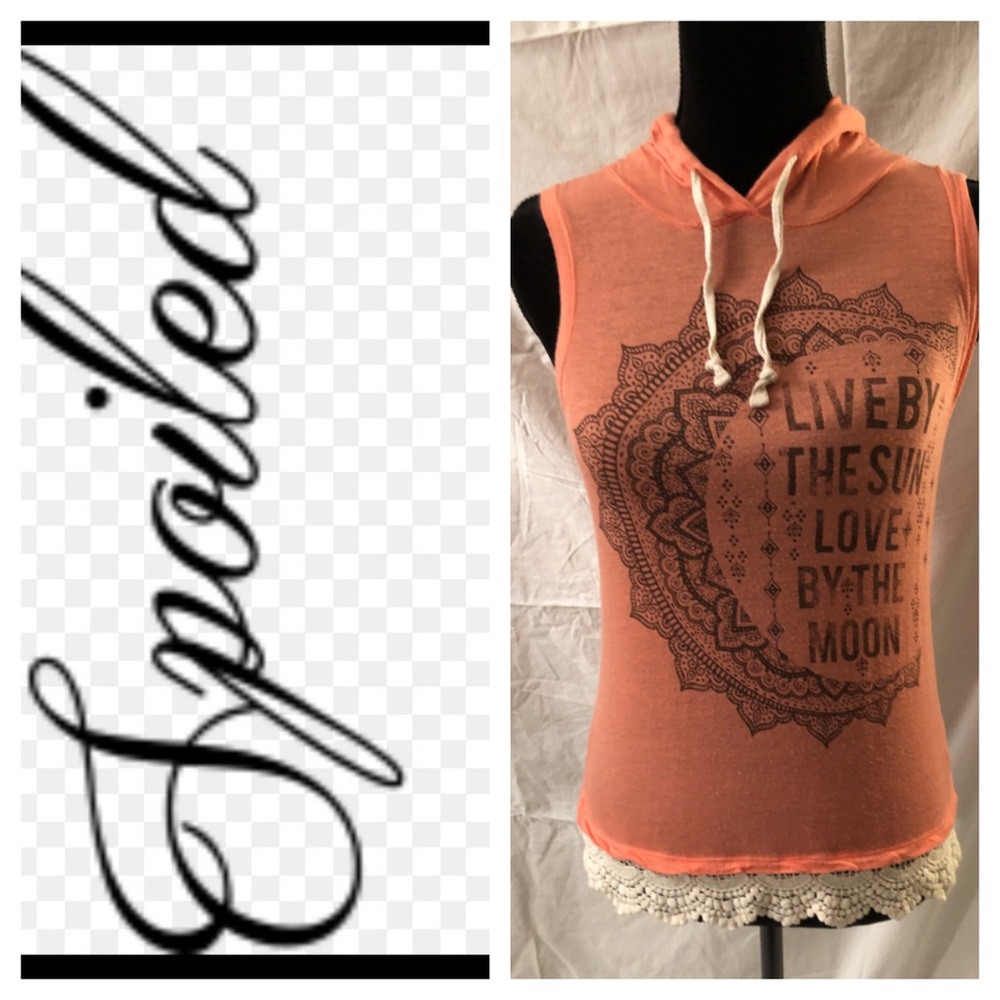 Juniors Sz S sleeveless Hoodie